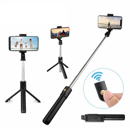Nightwill Extendable Selfie Stick  Cell Phone Tripod Stand  Bluetooth Remote Shutter Selfie Stick