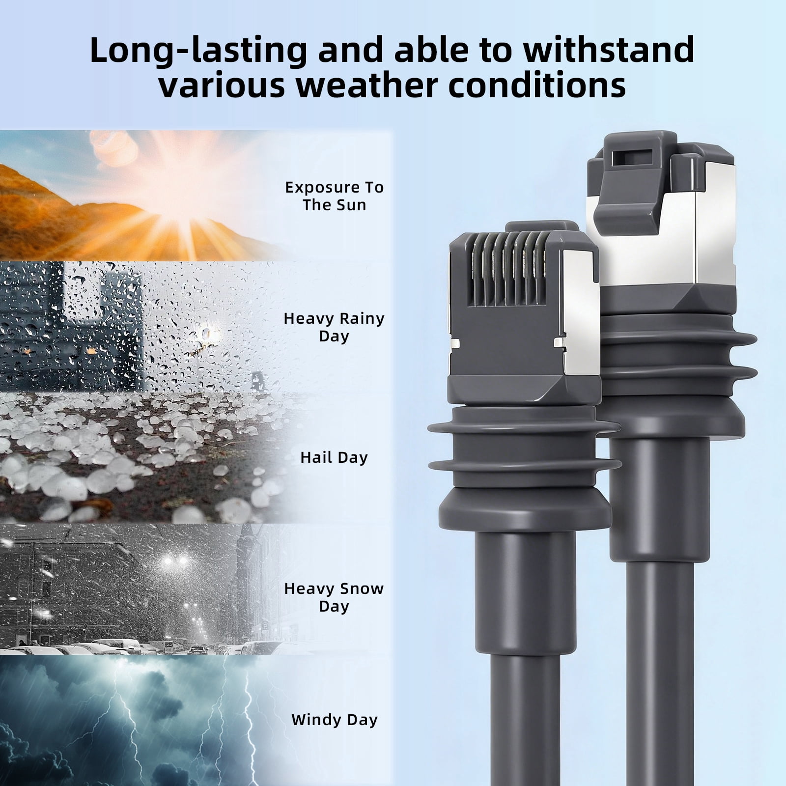 Starlink Cable Gen 3 Cable 30FT, High-Speed  Gen 3 Cable for Satellite Starlink Standard V3, Waterproof Replacement Starlink Ethernet Cable Satellite Internet Kit Outdoor