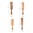 thumbnail image 3 of Juego de 4 o 5 utensilios de cocina de madera de teca para cucharas y utensilios de cocina antiadherentes. 4 piezas, 3 of 6