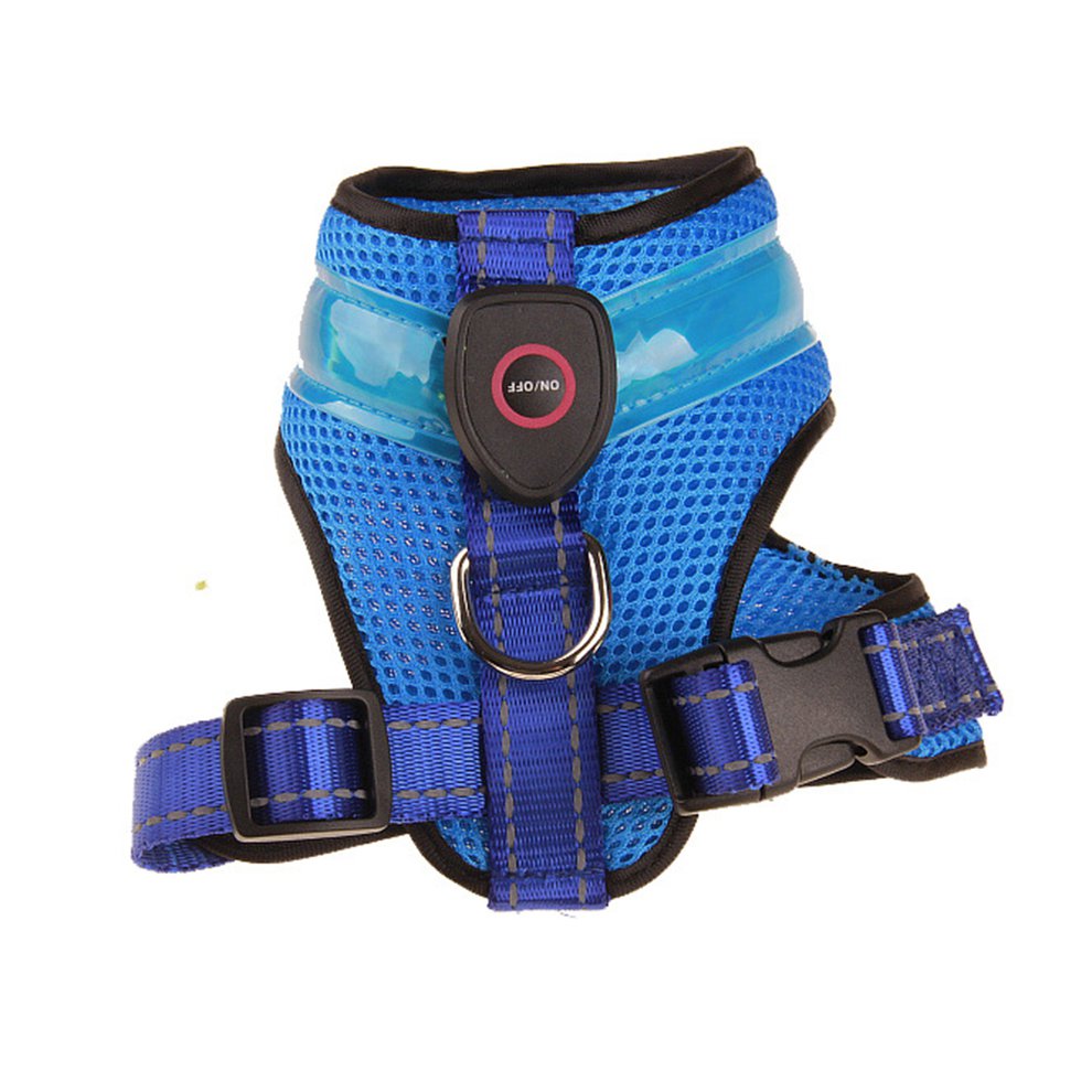 LED Dog Harness Ergonomic Design Breathable Mesh Adjustable Dog Harness
