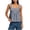 Navy, variant on Tank Tops for Women Square Neck Plaid Casual Babydoll Tops Sleeveless Bow Tie Back Ruffle Peplum Cami Shirts Y2K Going Out Summer Blouse