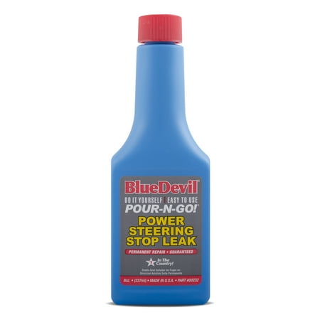 BlueDevil Power Steering Stop Leak - 8 Ounce (Best Stop Leak Power Steering Fluid)