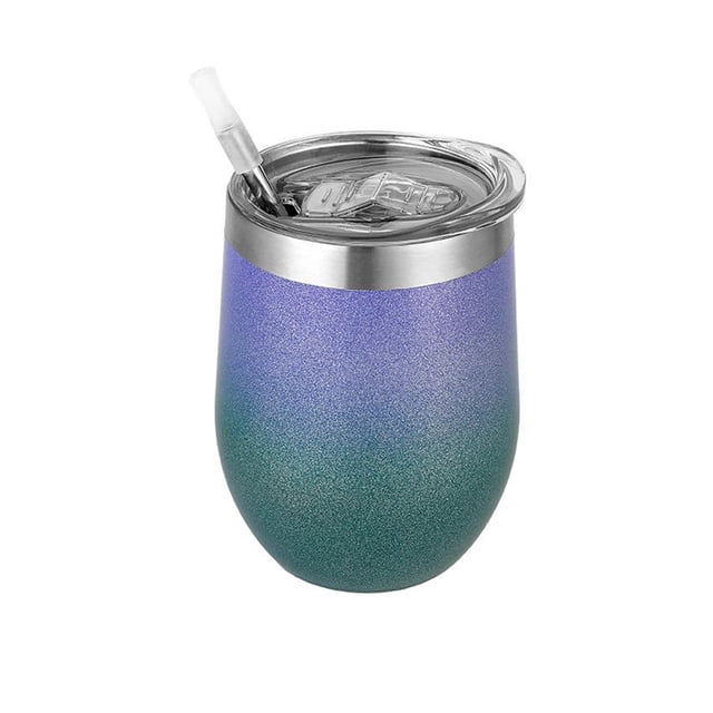Naiovety Taza térmica al vacío, soporte para beber de estilo Simple, 350ml, acero inoxidable, agua, leche, café, tazas aisladas, contenedores para Cocina y Comedor Verde púrpura Naiovety HA073689-12B