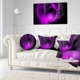 thumbnail image 3 of Designart Purple Fractal Galactic Nebula - Abstract Throw Pillow - 12x20, 3 of 5