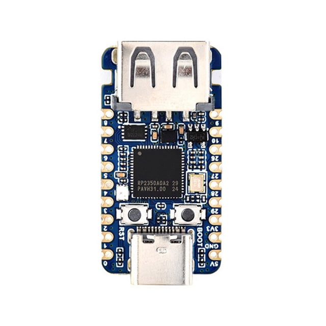 RP2350-USB-A RP2350A Placa de Desarrollo USB Mini Placa de Núcleo Flash de 2 Mb Placa de Demostración de Interfaz USB Programable