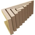 thumbnail image 6 of 6"W x 12"D x 6"H Wide Landon Rough Cedar Woodgrain TimberThane Corbel, Primed Tan, 6 of 6