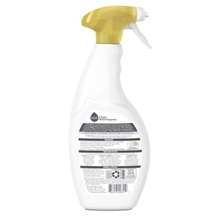 Seventh Generation Bathroom Disinfectant Spray, 26 Fl Oz, 2-Pack photo 3