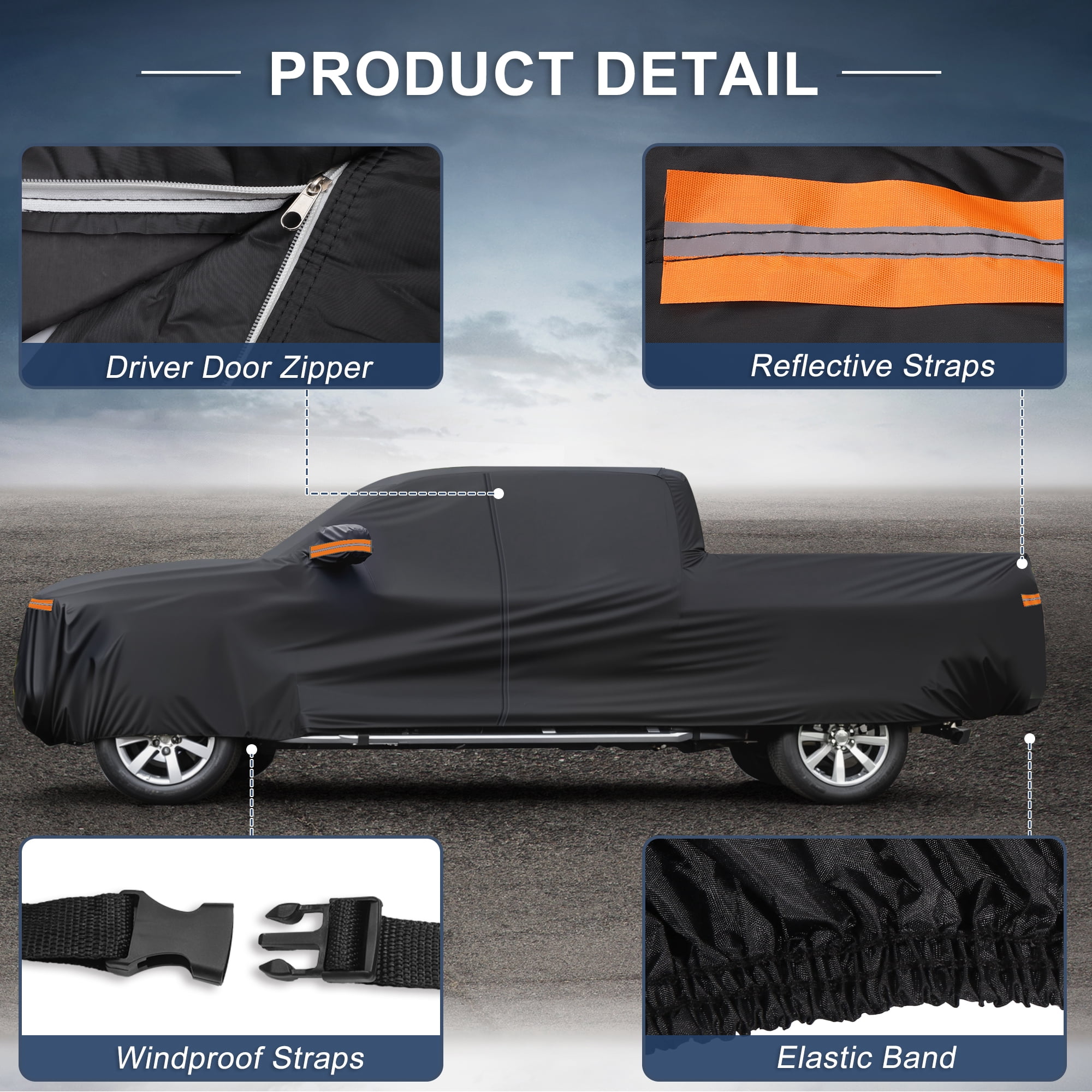 Unique Bargains 210D-PU Car Cover for Ford for Ranger