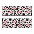thumbnail image 2 of Camo Bench Cushion Set of 2, Watercolor Pink Flamingo Print Camouflage Background Nature Inspired, Standard Size Foam Pad and Decorative Cover, Dark Coral Pale Pink, by Ambesonne, 2 of 4