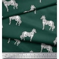 thumbnail image 3 of Soimoi Silk Fabric Horse Block Decor Fabric Printed Yard 42 Inch Wide, 3 of 3