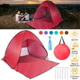 thumbnail image 6 of Imountek Pop up Beach Tent, Instant Camping Tent for 2-3 People, UV Protection, Waterproof, Portable with Storage Bag, Red, 6 of 6