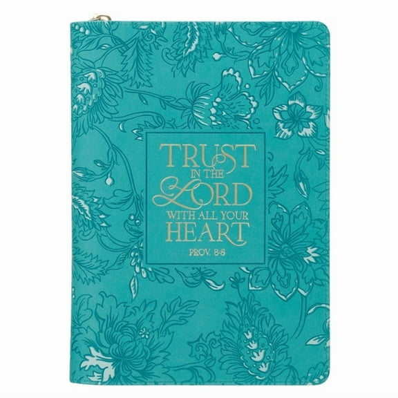 Journal Classic Zip Teal Trust in the Lord Prov. 3:5, (Hardcover)