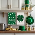 thumbnail image 5 of Sm:)e Shamrock Lucky Green Saint Patricks Day Kitchen Towels 18x26 Set of 4, 5 of 7
