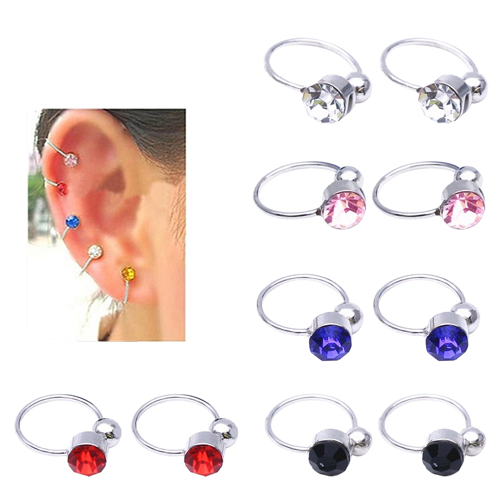 Fashion 1Pair Clip-On No Pierced Earrings For Kids Children Girls Birthday HICA 
