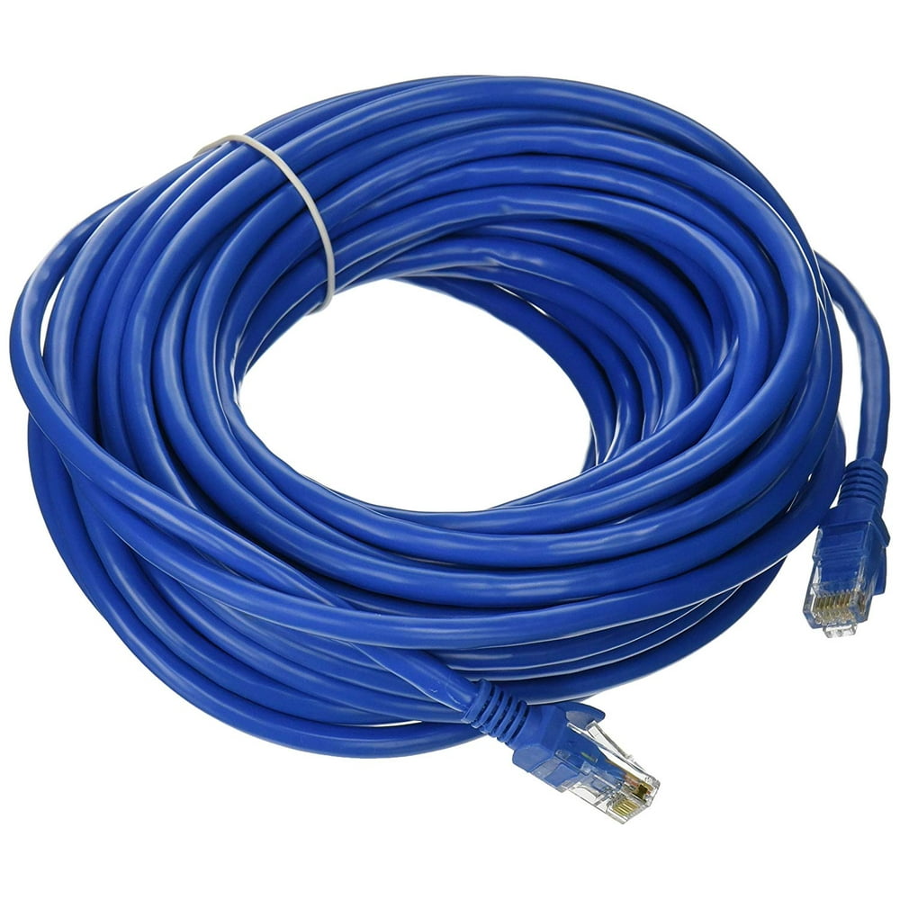 50 Foot 50' Cat6 RJ45 Network Lan Cable Blue 50 ft