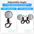 thumbnail image 2 of 2pc View Mirror 360° Adjustable Bicycle Handlebar Rearview Mirror, 2 of 7