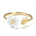 thumbnail image 1 of Pulsera de flores, pulsera de margarita, pulsera de oro, flor y abeja, margarita y abeja, casa de diseño TBVS JFHHH pequeña, 1 of 5