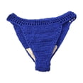thumbnail image 4 of Ladies Summer Handmade Crochet Sexy Bikini Shorts Solid Color Belt Lined Knitted Swim Trunks, 4 of 5