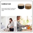 thumbnail image 4 of 8Pcs Candies Snacks Packaging Boxes Tinplate Candle Cans Sealed Cans With Wooden Lids, 4 of 4