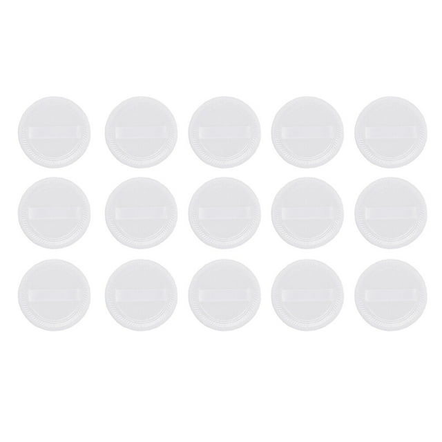 Shisuyan Makeup Cushion Puff Rounded Powder Puff Pure Cotton 15Pcs 2.4X2.4X0.2In
