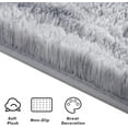 thumbnail image 3 of TWINNIS Abstract Shag Rug For Bedroom,Dyeing Fluffy Carpets for Kids,4'x6',Gray, 3 of 7