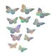 thumbnail image 1 of 12 Uds pegatinas de pared de doble capa con forma de mariposa láser calcomanía de pared 3D pegatina recortada pegatinas de refrigerador para, 1 of 8