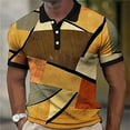 thumbnail image 2 of Camisas de Manga Larga para Hombres Impreso Casual Girar Hacia Abajo Botones de Cuello Lateral Dividido, Blusa de Camiseta Unisex para Diario, 2 of 3