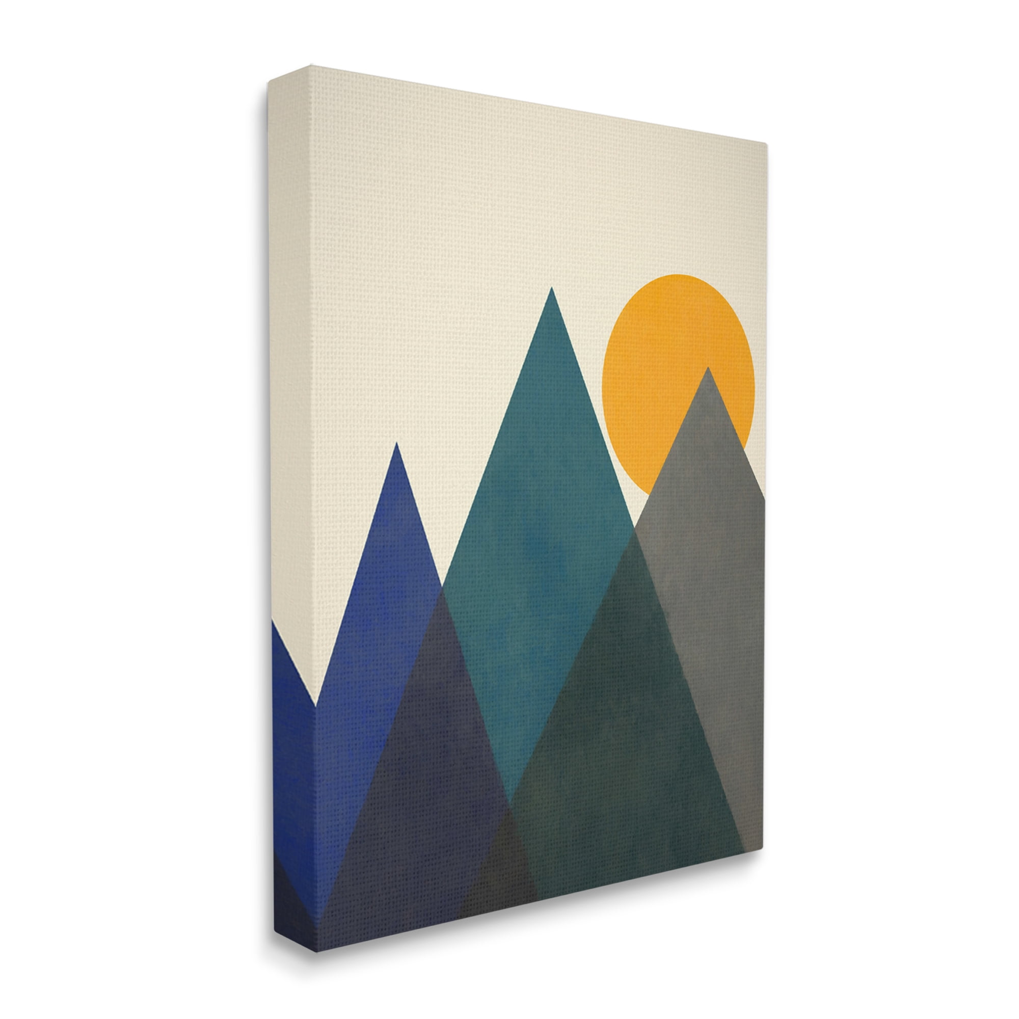 Stupell Industries Summer Sun Appalachian Mountains Bold Mod Shapes,36 x 48, Design by Daniel Sproul