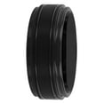 thumbnail image 2 of Men's Black Finish Tungsten Grooved Step Edge 9MM Wedding Band by Brilliance Fine Jewelry - Men's Ring, 2 of 5