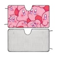 thumbnail image 4 of Kirby Cartoon Game Car Windshield Sunshade Umbrella Foldable Reflective Sun Visor Front Window Cover Protector Accessories, 4 of 8
