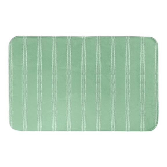 Creative Products Green Lines 21 x 34 Bath Mat