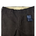 thumbnail image 2 of GANT Men's Espresso Brown Wide Cotton Flannel Trousers Size 34, 2 of 3