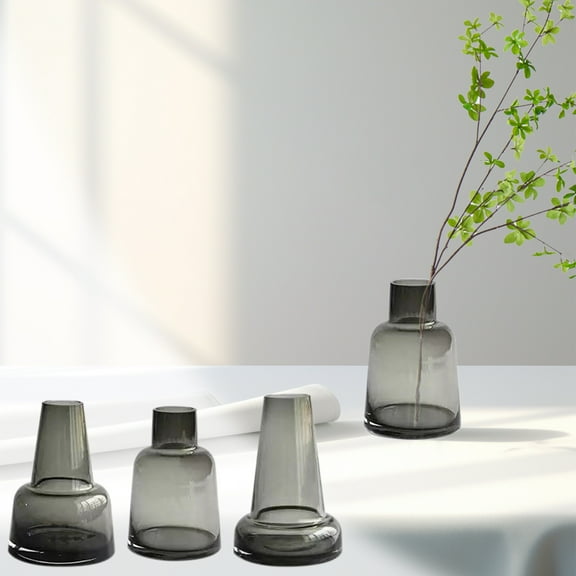 Xuniizn Flower Vase Glass Vases for Centerpieces, Home & Garden Arrangements, Versatile & Durable Essential for Modern & Classic Styles Available, Small Vases Home Decor, Artificial Flowers