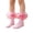 Pink, variant on Yuaguia Girls Lace Trim Breathable Princess Dance Socks, Cute Ruffle Short Socks for Kids Daily Wear, Party Events, and Spring Dance Performance Accessories, Red 4-6 Years