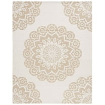 SAFAVIEH Blossom Brody Medallion Wool Area Rug, Ivory/Beige, 8' x 10'