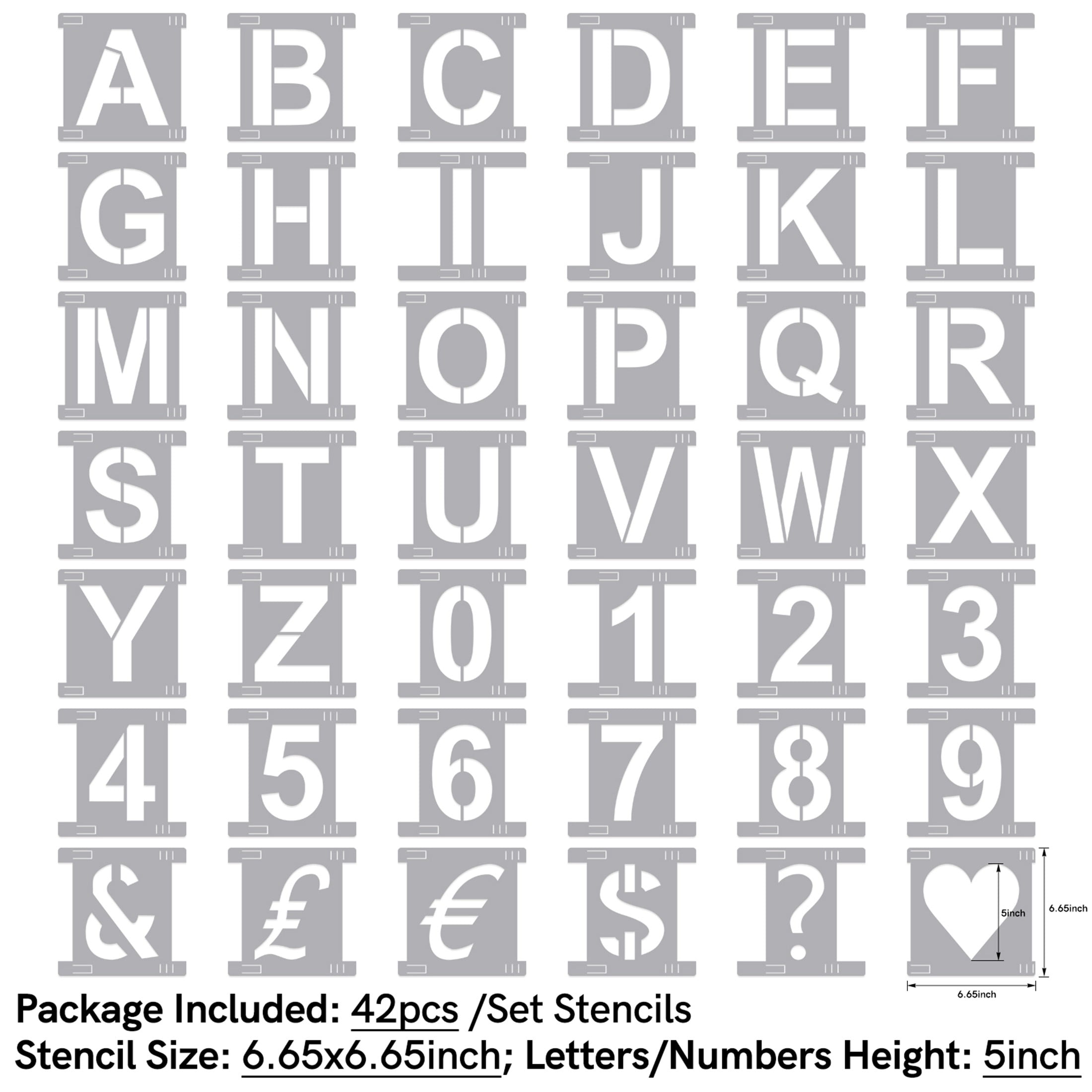 5 Inch Letter Stencil, Large Letter Stencils, Stencils Letters and Numbers,  Stencil Letters, Alphabet Art Craft Stencils, Reusable Alphabet Templates,  Alphabet Stencil Letters Numbers Stencils - Yahoo Shopping