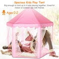 thumbnail image 6 of iMounTEK Princess Castle Tent for Girls Play Tent Playhouse Indoor Outdoor Use with Carry Case, 6 of 9