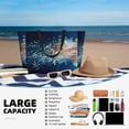 thumbnail image 5 of Honeii White Jellyfish Dansing in the Ocean for Tote Bag with Adjustable Strap,Beach Bag, Waterproof Sandproof Beach Tote Bag, Large Capacity Foldable Beach Bags, 5 of 7