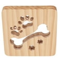 thumbnail image 2 of LED Night Light, Bone Paw Print Pattern 3D Night Lamp Novelty Wooden  For Bedroom For Living Room, 2 of 8