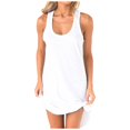 thumbnail image 2 of Wedding Guest Dresses for Women,Clearance Women U-Neck Sleeveless Racer Back Solid Sleeveless Sport Casual Skirt Dress, 2 of 5