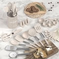 thumbnail image 2 of Kitchen Cooking Utensils Set, Heat Resistant Silicone Kitchen Utensils Spatula Set with Holder, 30 PCS Khaki Kitchen Utensil Gadgets Tools Set for Nonstick Cookware, 2 of 9