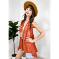 thumbnail image 2 of Cardigan Sans Manches Ouvert devant en Crochet pour Femmes, 2 of 5