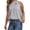 Gray, variant on European Women Summer Leopard Print Sleeveless Neck Bow Vest Top, S, Rose Gold