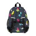 thumbnail image 3 of Space Cat and Planet Black Pattern Backpack for School, Cute School Bag with Adjustable Shoulder Straps and Padded Back, 15"x11.42"x5.5", 3 of 5