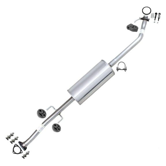 Stainless Steel Exhaust Resonator Pipe Assembly Compatible for 2007-2009 Honda CR-V 2.4L - Direct Fit