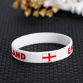 thumbnail image 1 of unbranded 5Pcs Country Flag Printed Silicone Wristband White Durable Comfortable for Outdoor Sports and Games, 1 of 6