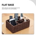 thumbnail image 2 of Miangastore Compartment Woven Basket Desktop Sundries Holder Home Cosmetics Organizer, 2 of 9
