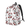 thumbnail image 2 of Balery Koi Fish Vintage Canvas Backpack for Men and Women - Large Capacity, Durable Travel Laptop Bag for School, Work, Hiking, and Outdoor Activities, 2 of 7