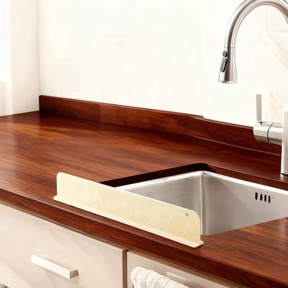 Silicone Kitchen Sink Splash Guard - Non-Slip Water Deflector, Easy Clean Sink Protector, Perfect Fit for Standard Kitchen Sinks