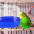 thumbnail image 4 of COSMOBETTY Bañera Para Periquitos Azul Con Borde Antivaho Desmontable Para Jaulas De Pájaros, 4 of 6
